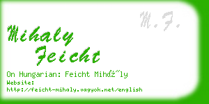 mihaly feicht business card